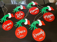 Load image into Gallery viewer, Custom Grinch Ornament - Made in Canada