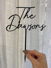 Load image into Gallery viewer, Custom Wedding Cake Topper - Made in Canada