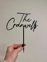 Load image into Gallery viewer, Custom Wedding Cake Topper - Made in Canada