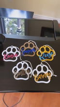 Load and play video in Gallery viewer, Custom Dog Paw Ornament - Made in Canada