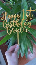Load and play video in Gallery viewer, Custom Cake Topper - Made in Canada