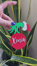 Load and play video in Gallery viewer, Custom Grinch Ornament - Made in Canada