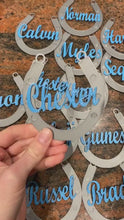 Load and play video in Gallery viewer, Custom Horseshoe Ornament - Made in Canada