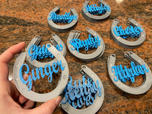 Load image into Gallery viewer, Custom Horseshoe Ornament - Made in Canada