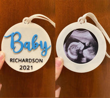 Load image into Gallery viewer, Custom Baby Ultrasound Ornament - Made in Canada