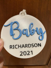 Load image into Gallery viewer, Custom Baby Ultrasound Ornament - Made in Canada