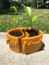 Load image into Gallery viewer, Custom Best Friends Gift Planters (2 Pieces Included) - Made in Canada

