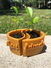 Load image into Gallery viewer, Custom Best Friends Gift Planters (2 Pieces Included) - Made in Canada