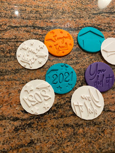 2021 Graduation Fondant Embossers/Stamps - Made in Canada