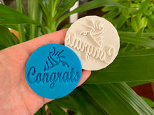 Load image into Gallery viewer, Congrats Fondant Embossers/Stamps - Made in Canada