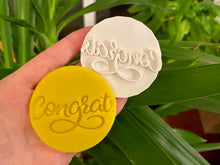 Load image into Gallery viewer, Congrats Fondant Embossers/Stamps - Made in Canada
