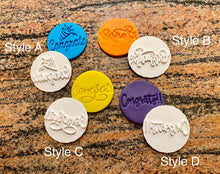 Load image into Gallery viewer, Congrats Fondant Embossers/Stamps - Made in Canada
