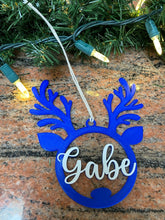 Load image into Gallery viewer, Custom Snowflake or Reindeer Ornament - Made in Canada