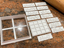 Load image into Gallery viewer, Calendar Set Fondant Stamps - Made in Canada