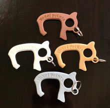 Load image into Gallery viewer, Door Opener / Door Grabber / Touch-Free Tool / Germ Free Key / Hook - Plastic or Copper - Made in Canada