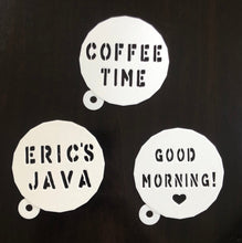 Load image into Gallery viewer, Custom Coffee/Latte Stencil - Made in Canada