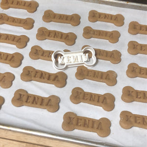 CUSTOM Dog Bone Treats Cookie Cutter - Made in Canada