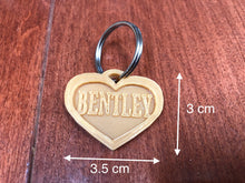 Load image into Gallery viewer, Custom Pet Name Tag / Personalized Dog or Cat Collar Tag - 3D Printed - Metal Ring Included