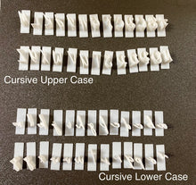 Load image into Gallery viewer, Slider Font Set - Alphabet, Numbers, Punctuation, Symbols - Fondant Embosser/Stamps - Made in Canada