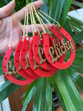Load image into Gallery viewer, Custom Horseshoe Ornament - Made in Canada