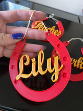 Load image into Gallery viewer, Custom Horseshoe Ornament - Made in Canada