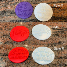 Load image into Gallery viewer, Valentine&#39;s Day Fondant Embossers/Stamps - Made in Canada
