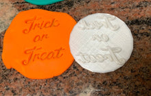 Load image into Gallery viewer, Happy Halloween Fondant Embossers/Stamps - Made in Canada
