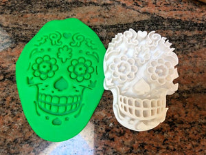 Día de los muertos / Day of the Dead Fondant Embosser and Cookie Cutter - Made in Canada