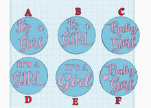 Load image into Gallery viewer, Baby Girl Shower Fondant Embossers/Stamps - Made in Canada
