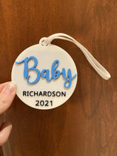 Load image into Gallery viewer, Custom Baby Ultrasound Ornament - Made in Canada
