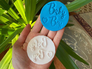 Baby Boy Shower Fondant Embossers/Stamps - Made in Canada