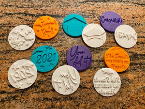 2021 Graduation Fondant Embossers/Stamps - Made in Canada