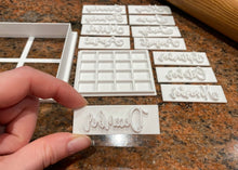 Load image into Gallery viewer, Calendar Set Fondant Stamps - Made in Canada
