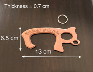 Door Opener / Door Grabber / Touch-Free Tool / Germ Free Key / Hook - Plastic or Copper - Made in Canada