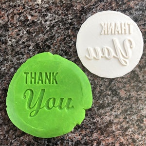 Thank You Fondant Embossers/Stamps - Made in Canada