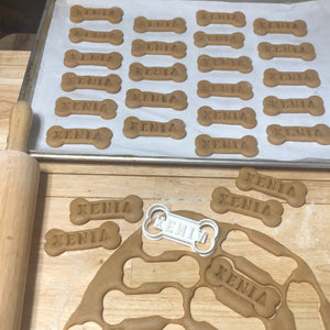 CUSTOM Dog Bone Treats Cookie Cutter - Made in Canada