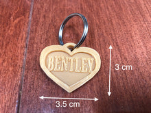 Load image into Gallery viewer, Custom Pet Name Tag / Personalized Dog or Cat Collar Tag - 3D Printed - Metal Ring Included
