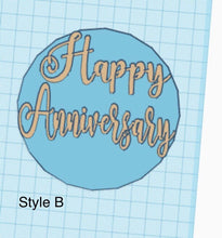 Load image into Gallery viewer, Happy Anniversary Fondant Embosser/Stamp - Made in Canada
