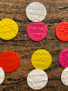 Mother's Day Fondant Embossers/Stamps - Made in Canada