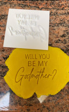 Load image into Gallery viewer, Godmother and Godfather Fondant Embossers/Stamps - Made in Canada
