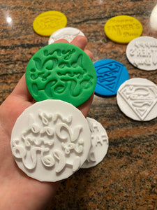 Father's Day Fondant Embossers/Stamps - Made in Canada