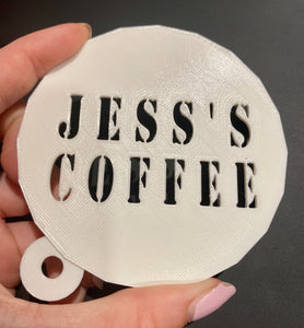 Custom Coffee/Latte Stencil - Made in Canada
