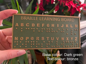 Braille 3D Learning Board - Made in Canada
