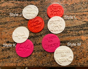Valentine's Day Fondant Embossers/Stamps - Made in Canada