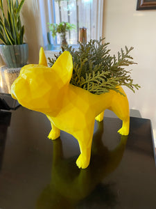 Frenchie Figurine or Planter - Many Colors Available - Made in Canada