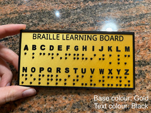 Braille 3D Learning Board - Made in Canada