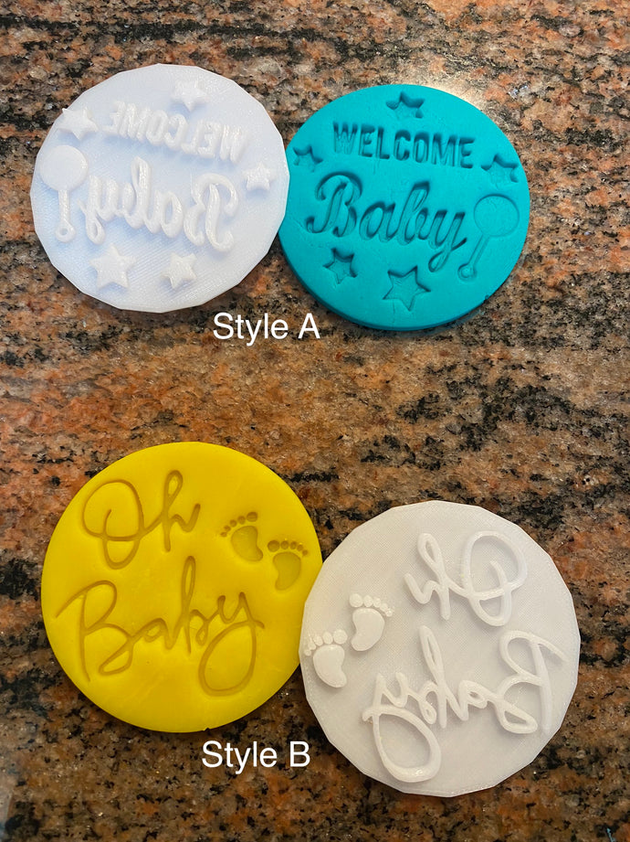 New Baby Fondant Embossers/Stamps - Made in Canada
